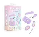 Play With Me Snapstar Vibrator Set Purple packaging with mini wand, bullet vibrator, and remote control.