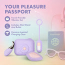 Play With Me Snapstar Vibrator Set Purple including mini wand and bullet in a travel-friendly case.
