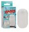 POP SOCK! Ribbed Clear Stroker packaging and product shown with soft, tight, and stretchy multi-textured design