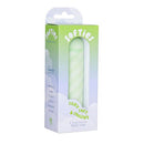 Softies Dual Layer Vibrating Bullet 4 inches Green packaging showcasing a silky-smooth and compact vibrator.