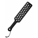 Strict Leather 16.5 Inch Studded Paddle Black with steel studs for intense sensation in impact play.