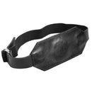 Strict Leather Stuffer Mouth Gag Small shown in black leather with padded design for comfortable mouth-filling restraint.