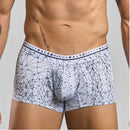 Male Basics Hipster Trunk Spider Small Cotton underwear featuring a modern low-profile design with a geometric print.