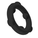 Oxballs Spinner Single Silicone Cock Ring Black, premium liquid silicone cock ring for comfort and durability.