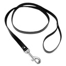 Strict Leather 4 Foot Bondage Leash Black featuring a sturdy metal snap hook and quality leather design.