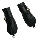 Strict Leather Bondage Mittens in black leather, designed for effective restraint play with a secure fit.