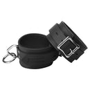 Strict Leather Standard Locking Ankle Cuffs - durable black leather restraints with locking buckle.