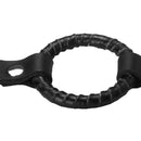 Strict Leather Ring Gag Small Black designed for oral restraint with a secure, adjustable fit.