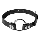 Strict Leather Thigh or Boot Strap On Dildo Harness Black featuring a durable leather strap with a steel O-ring.