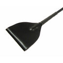 Master Series Mare Black Leather Riding Crop with springy handle and wide, flat black leather tip.