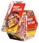 Stay Hard Pillow Packs 144 Pieces Display featuring Body Action personal lubricants in a colorful counter display.