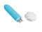 Blue Stormee Silicone Mini Vibe with USB connector and white splash-proof cap.