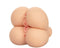 Life-sized realistic 4-hole masturbator with textured chambers in Ivory made from PureSkin material for ultimate pleasure experience.