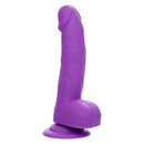 Neon Silicone Studs 6 Inch Purple by CalExotics, lifelike and firm, crafted from pure silicone for a vibrant, realistic pleasure experience