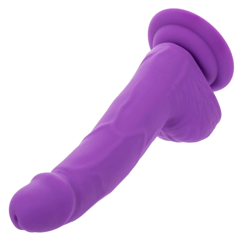 Purple Neon Silicone Stud 6 Inch from CalExotics, realistic and lifelike design for vibrant, sensational pleasure.