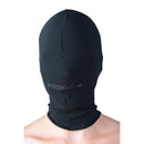 Strict Leather Zippered Eyeless Bondage Hood Black, fully enclosing hood designed for sensory deprivation.
