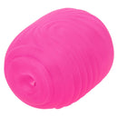 Pop Sock!™ Textured Pink reversible masturbator with soft, tight, and stretchy material for enhanced solo play experience.