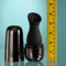 Playboy The Jet Set Sucker clitoral suction toy with metallic black charging case and ruler for size comparison
