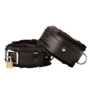 Strict Leather Premium Fur Lined Wrist Cuffs showcasing soft lining and secure buckle design.