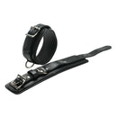 Strict Leather Premium Locking Ankle Cuffs showcasing heavy-duty leather craftsmanship and locking buckle design.