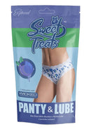 Sweet Treats Blueberry Boy Short S/M and Edible Lube Pack from Exposed Lingerie
