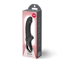 Fun Factory Tiger G-Spot Vibrator Black in packaging, showcasing its design and features for enhanced stimulation.