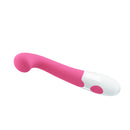 Pretty Love Charles 30 Vibrating Functions sleek pink vibrator with rounded head for stimulating pleasure.