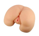 EnLust Talia Vibrating Masturbator Pussy & Ass Vanilla detailed view showing dual-entry design.