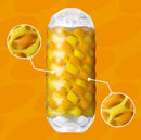 Tenga Arte Weave Stroker showcasing its plush textured design and vibrant internal details for enhanced stimulation.