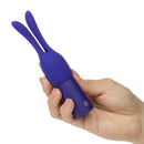 Pleasure Kits Temptation Collection Purple held in a hand, showcasing its versatile and compact design.
