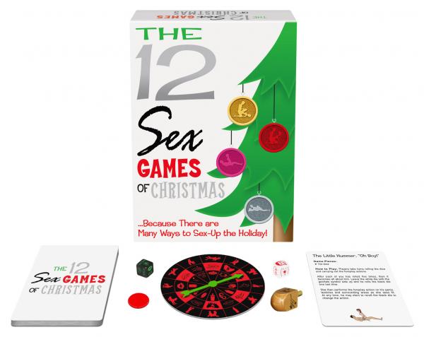 Box set of 12 Sex Games of Christmas by Kheper Games for holiday-themed adult fun and party entertainment.