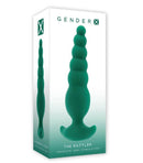 Gender X The Rattler Twirling Prostate Vibrator Green packaging showcasing its unique design for stimulation.