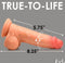 JOCK Real Skin 8” Dual Density Silicone Dildo with Balls – Realistic Feel & Strong Suction Base