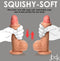 JOCK Real Skin 8” Dual Density Silicone Dildo with Balls – Realistic Feel & Strong Suction Base