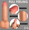JOCK Real Skin 8” Dual Density Silicone Dildo with Balls – Realistic Feel & Strong Suction Base