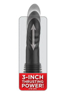 Fetish Fantasy Ultimate Silicone Thruster with 3 inches of thrusting power in black