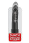 Fetish Fantasy Ultimate Silicone Thruster with 3 inches of thrusting power in black