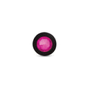 Viben Gemma Pink Gem Black Silicone Butt Plug Medium featuring a bright pink acrylic gemstone on a black silicone base.