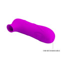 Pretty Love Magic Flute Clitoral Suction Stimulator in vibrant purple, USB rechargeable with contoured design.