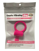 Couples Duo Vibrating Cock Ring in packaging with textured design for enhanced pleasure.