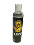Gold Lion Water-based Lubricant 8 Oz bottle with black label and lion graphic.