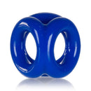 Oxballs Atomic Jock Tri-Sport 3-Ring Cocksling Blue, a flexible and comfortable performance support sling in bold blue.