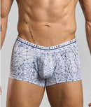 Male Basics Hipster Trunk Spider Medium low-profile trunk made from soft, stretchy cotton for all-day comfort.
