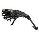 Strict Leather Premium Deerskin Flogger Black with soft leather tails for impact play.