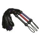 Strict Leather Premium Deerskin Flogger Red with supple tails for gentle impact play.