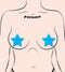 PASTEASE STAR GLOW IN THE DARK NEON TURQUOISE-0