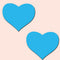 PASTEASE HEARTS GLOW IN THE DARK NEON TURQUOISE-0