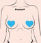 PASTEASE HEARTS GLOW IN THE DARK NEON TURQUOISE-1