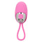 Turbo Buzz™ Bullet with Removable Silicone Sleeve - Pink compact stimulator with loop handle and metallic accent.
