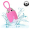 Turbo Buzz™ Bullet in Pink with Removable Silicone Sleeve and IPX7 Waterproof rating submerged in water.